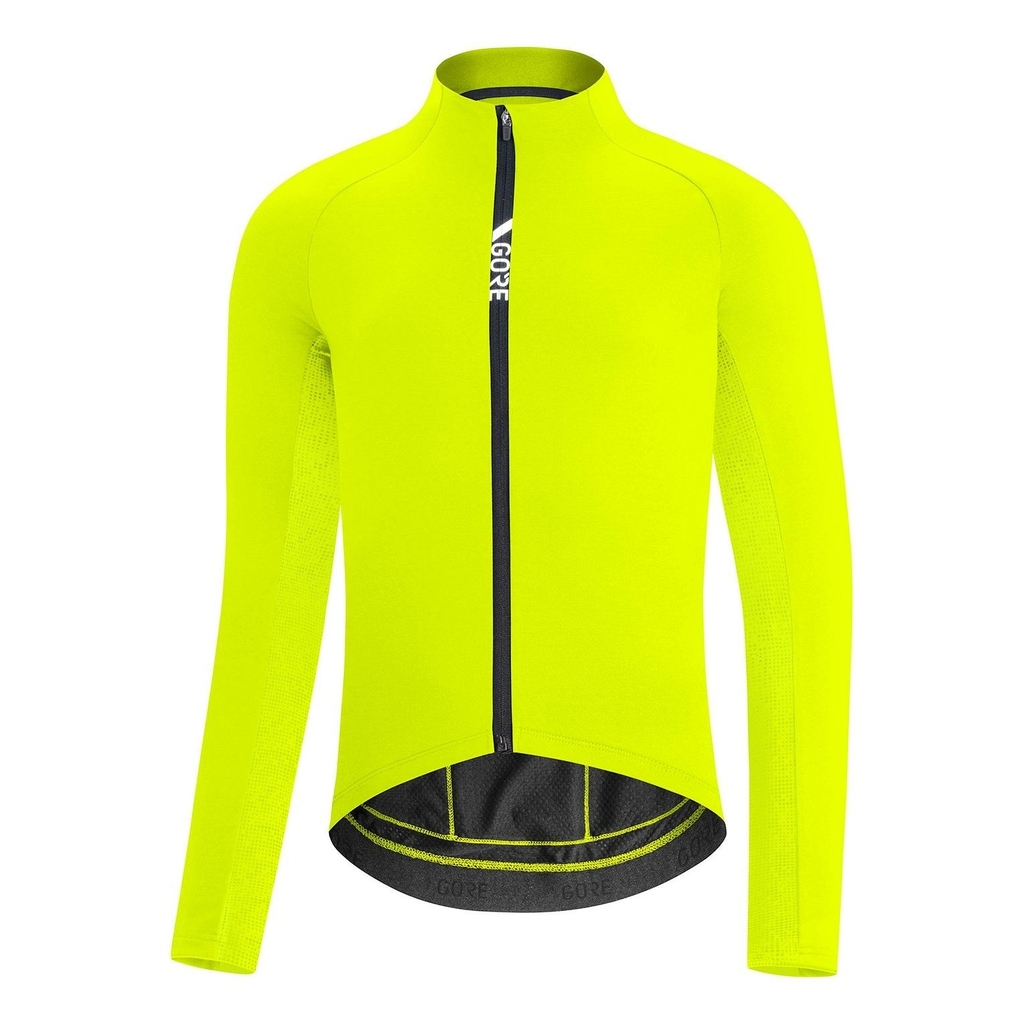 Gore wear c5 thermo jersey giallo fluo verde agrumi: maglia da