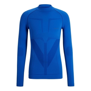 Falke Warm Longleeved Shirt Turtleneck Uomo Blu