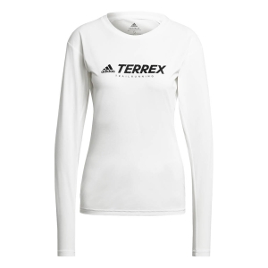 Adidas Terrex Primeblue Trail Long Sleeve T-Shirt Feminino Branco