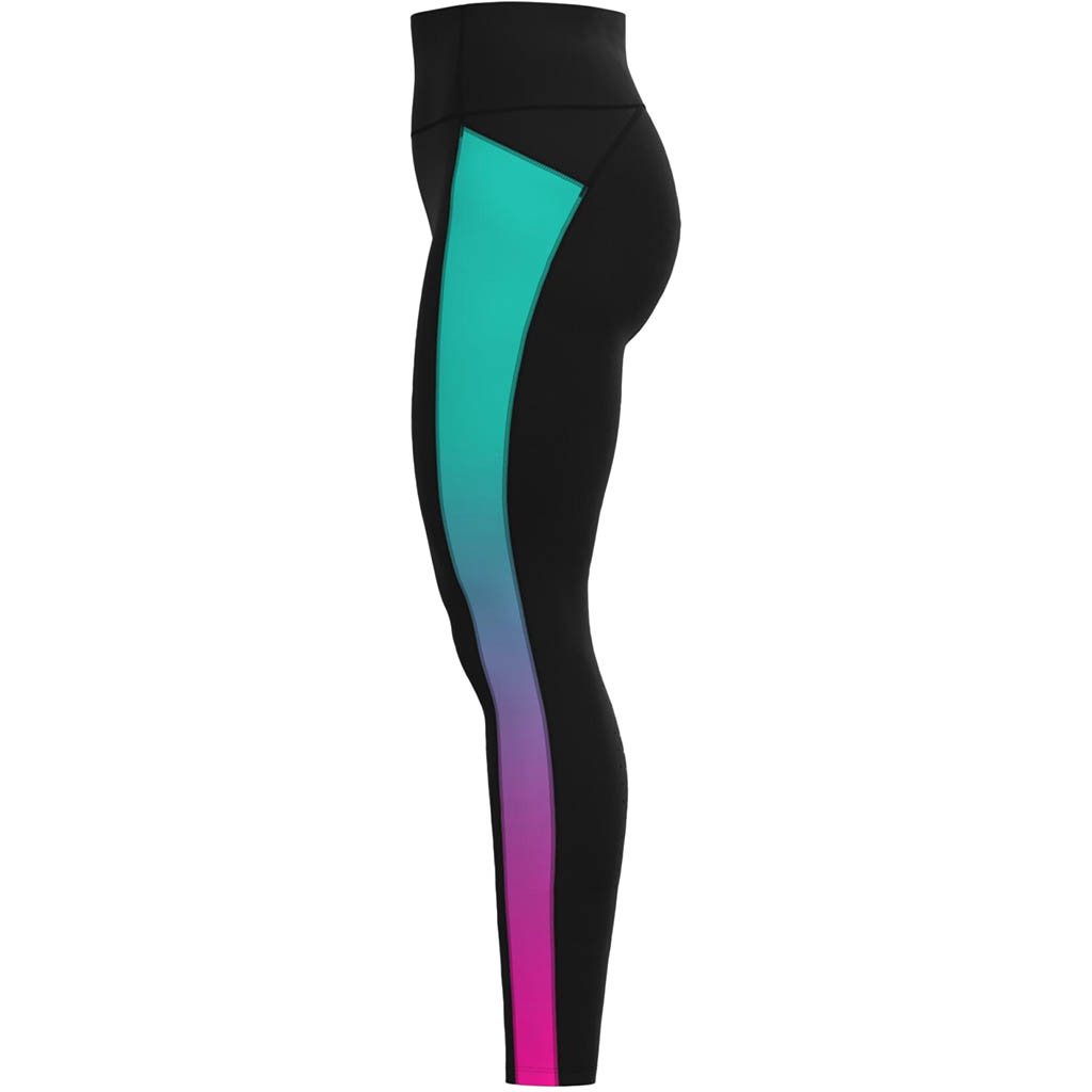 Under armor speedpock ankle tight black and turquoise: women's