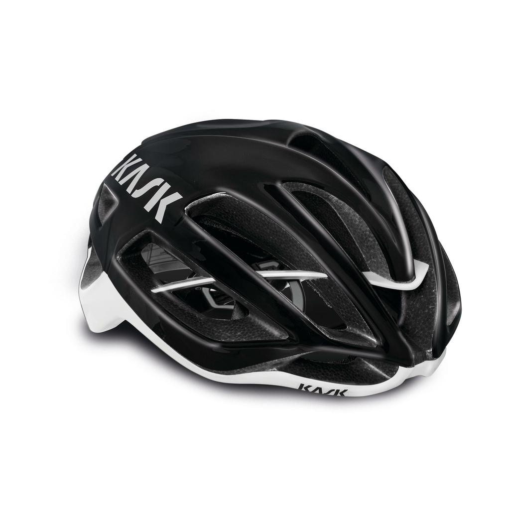 Casque protone kask noir et blanc mod le mixte