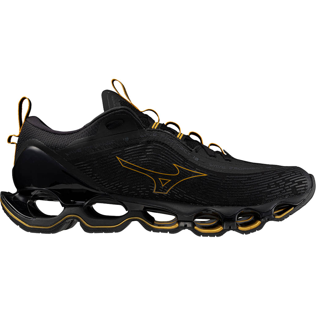 Mizuno Wave Prophecy 13 Black Gold Metallic Gray LEPAPE