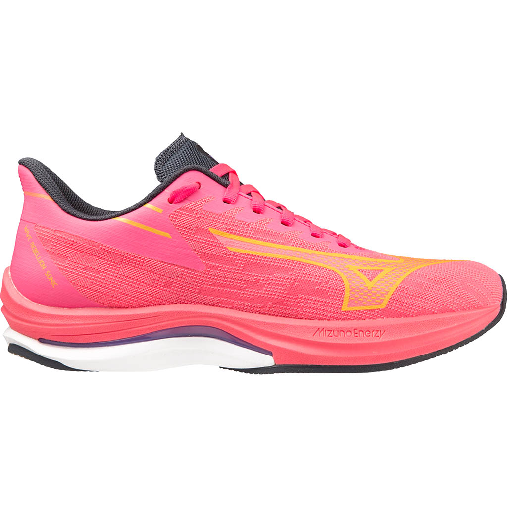 Wave Rebellion Sonic Mizuno Pink women s running shoe POPE